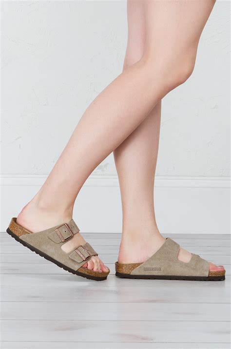 Women's suede and leather sandals 